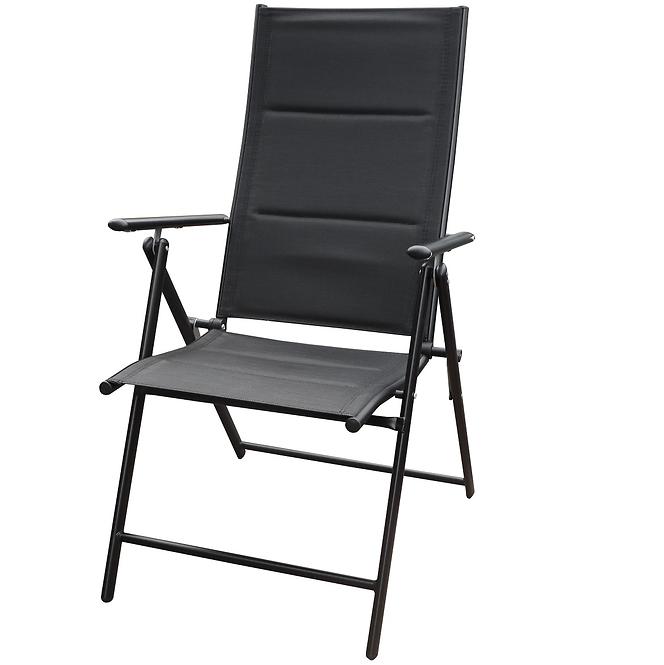 Krzesło Pia z wypełnieniem 7-pozycyjne czarne