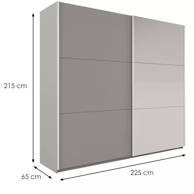 Szafa Vigo 225 platinum / lustro
