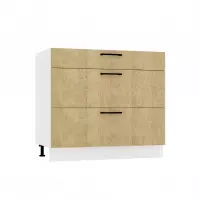 Szafka kuchenna Denis D90PC S/3 dąb london/biały