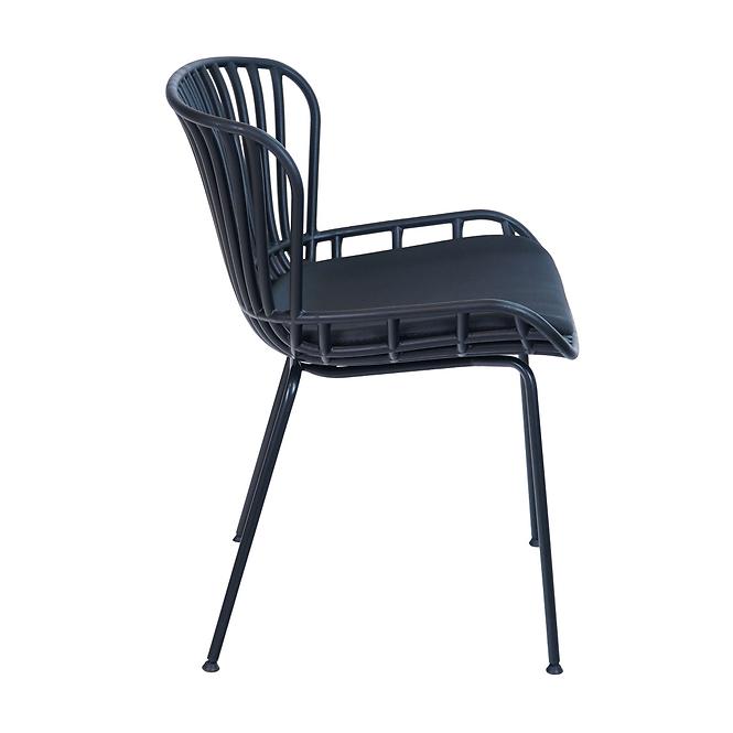 Krzesło ogrodowe Indiana czarne