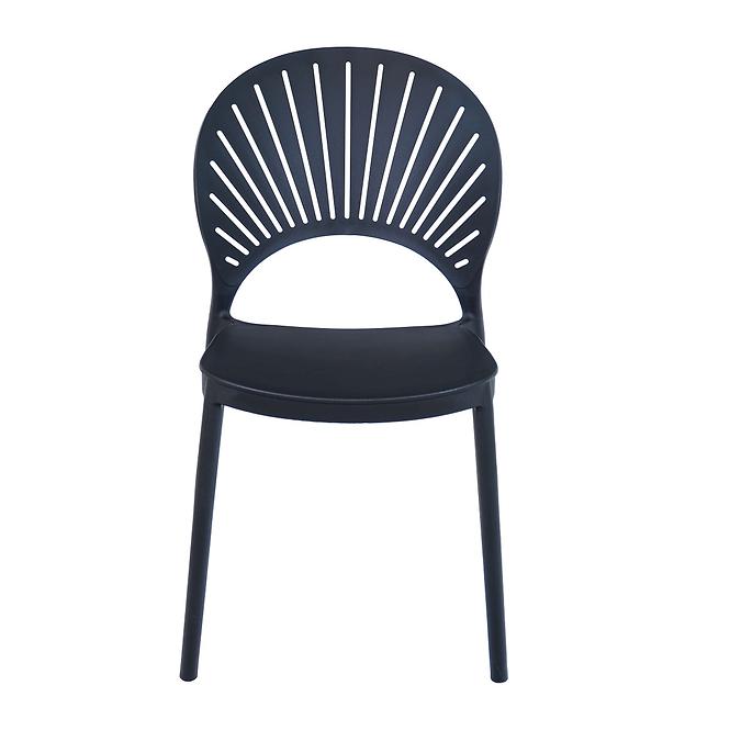Krzesła ogrodowe Rimini czarne