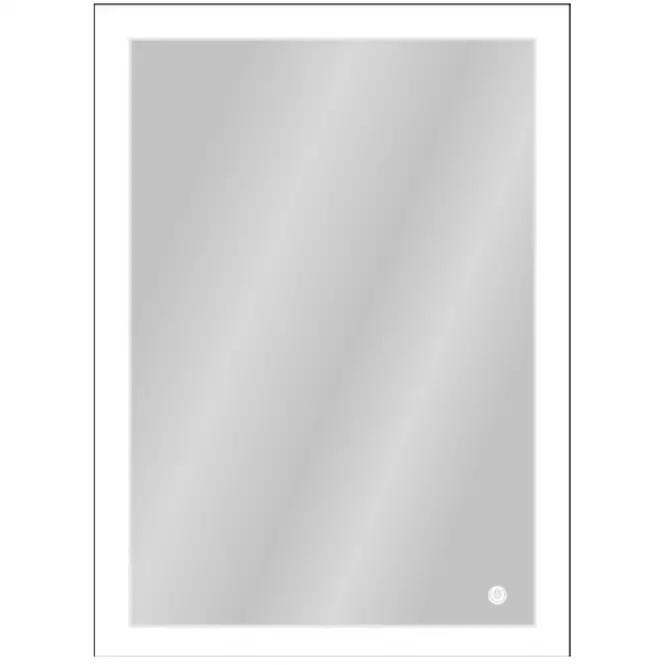 Lustro łazienkowe z oświetleniem LED + dotykowy włącznik 60x80