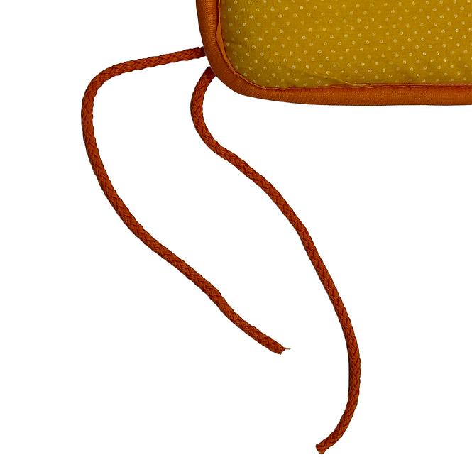 Poduszka na krzesło 36X36X2.5CM kropki mix kolorów 402095