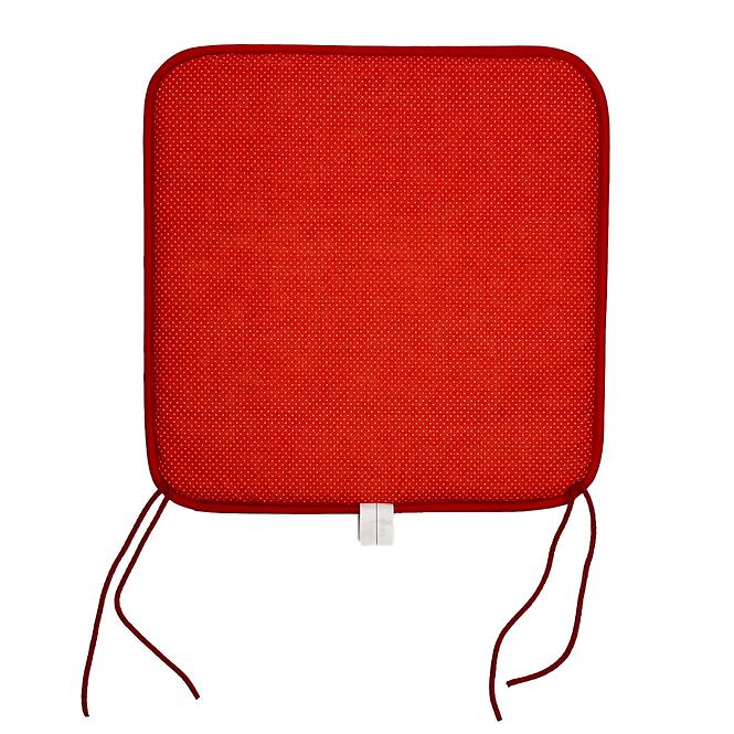 Poduszka na krzesło 36X36X2.5CM kropki mix kolorów 402095