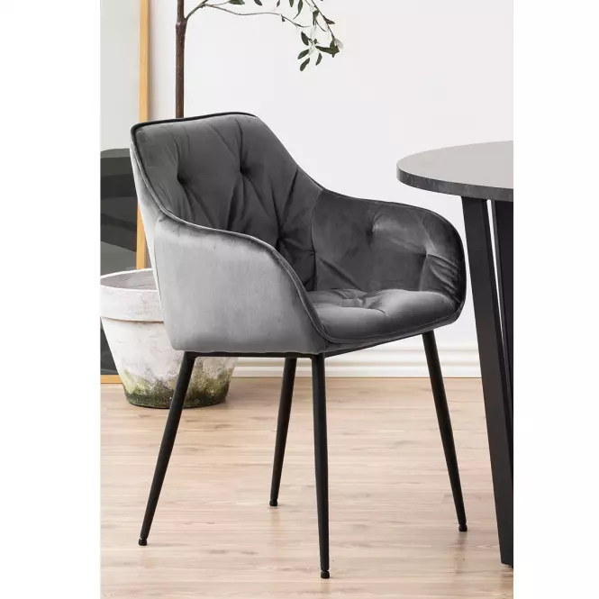 Krzesło do jadalni grey 2 szt