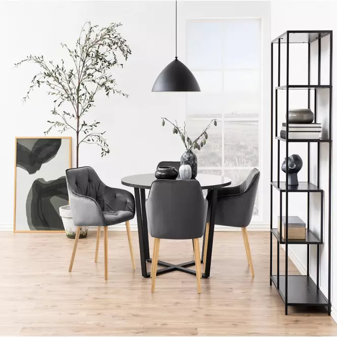 Krzesło do jadalni grey 2 szt