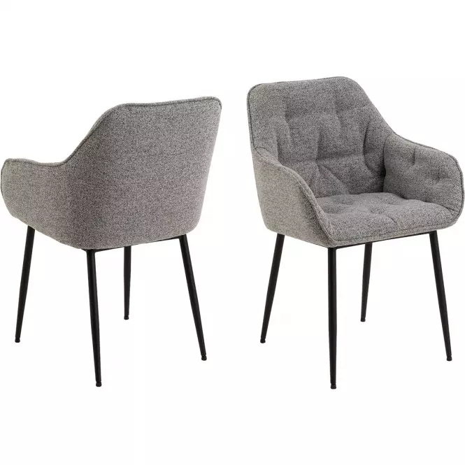 Krzesło do jadalni grey 2 szt