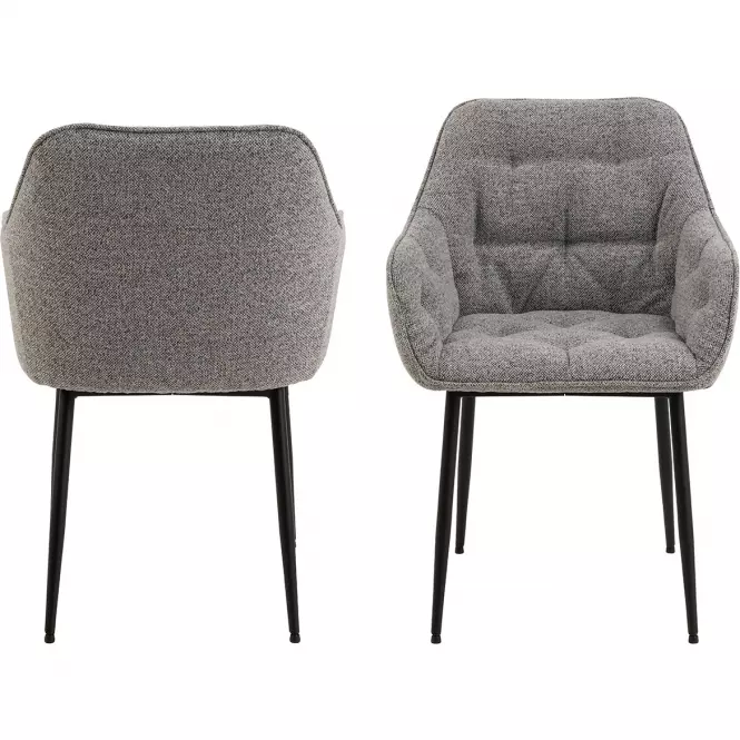 Krzesło do jadalni grey 2 szt