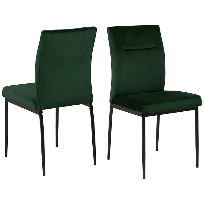Krzesło do jadalni dark green 2 szt