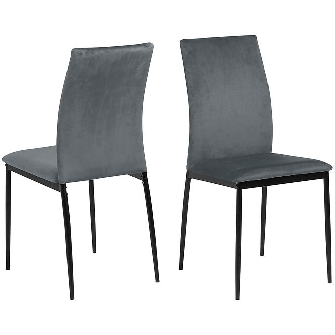 Krzesło do jadalni dark grey 4 szt