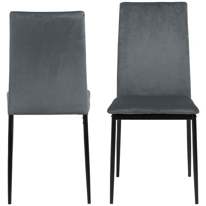 Krzesło do jadalni dark grey 4 szt