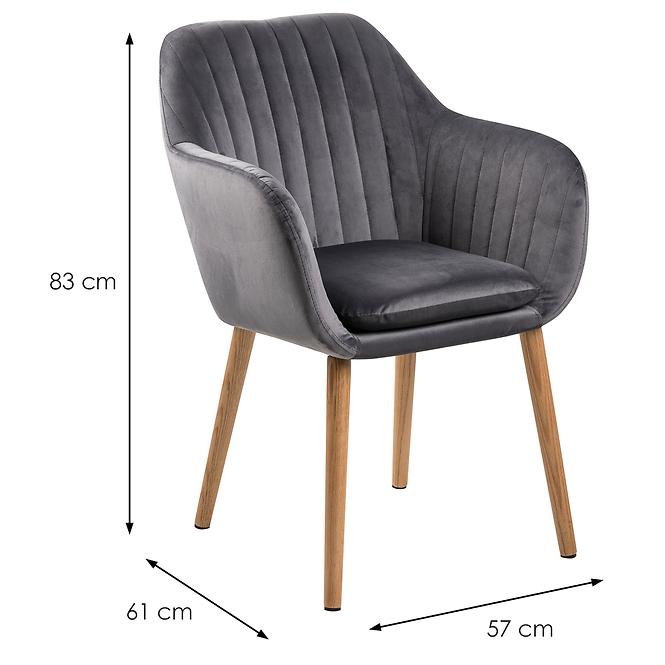 Krzesło do jadalni dark grey