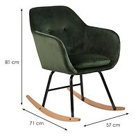 Krzesło bujane green