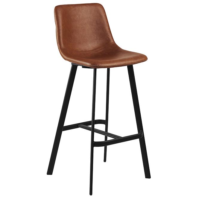 Krzesło barowe retro brandy 2 szt