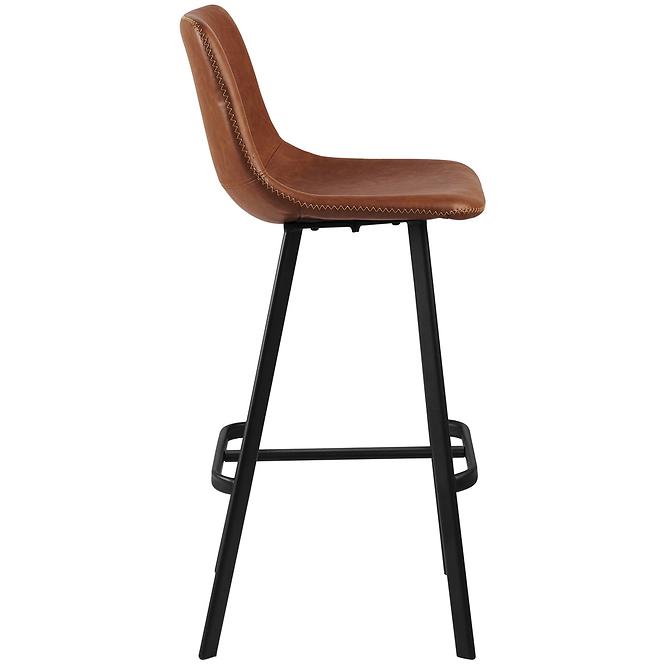 Krzesło barowe retro brandy 2 szt