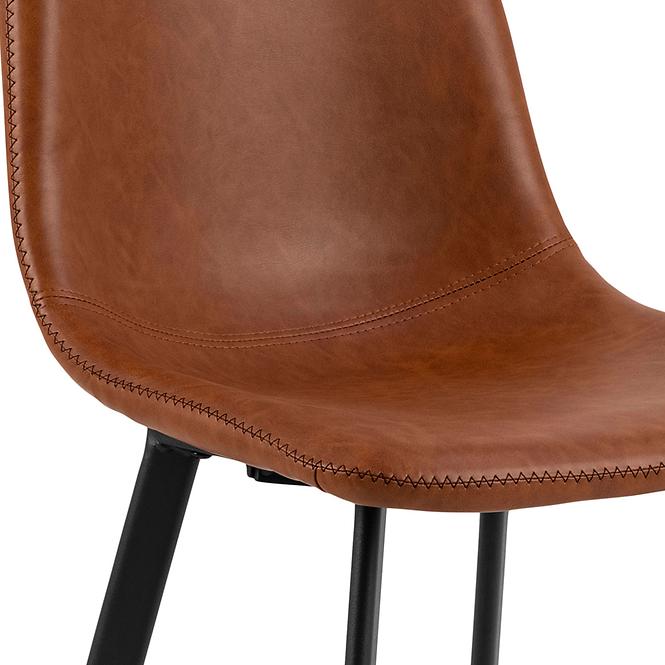 Krzesło retro brandy 2 szt