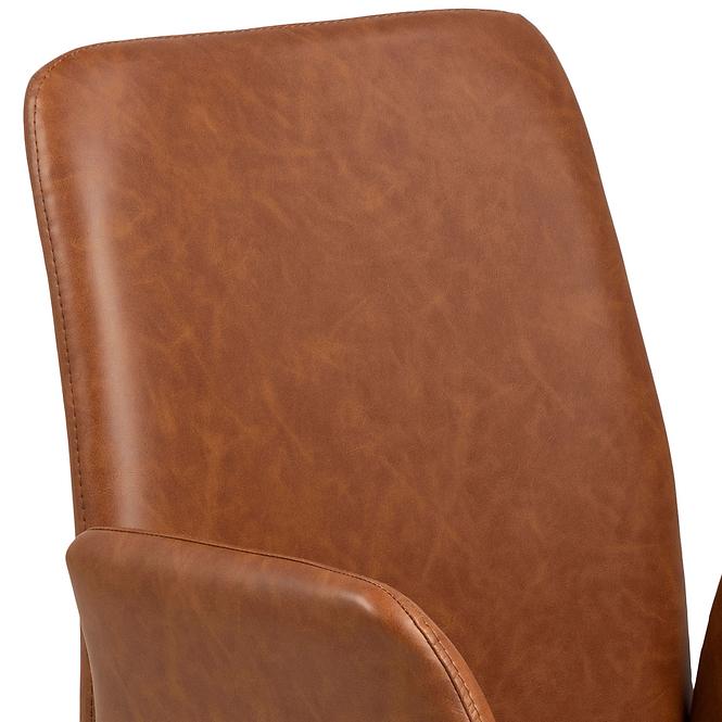 Krzesło do jadalni retro brandy