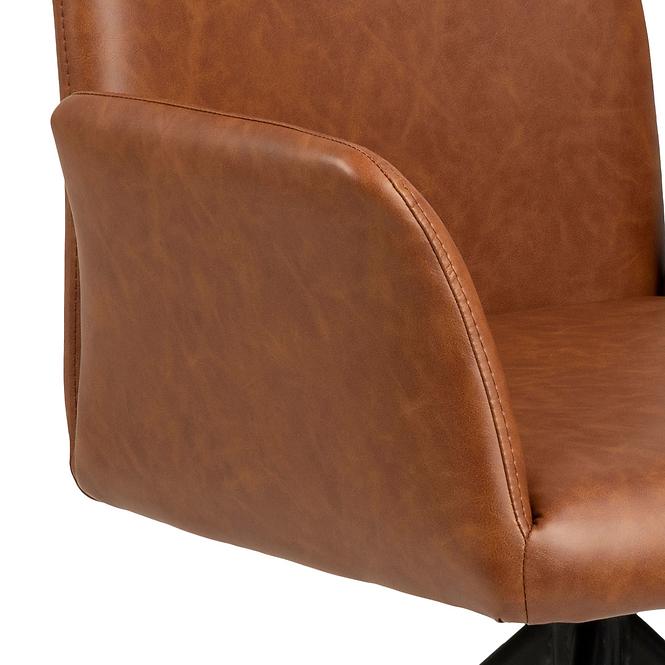 Krzesło do jadalni retro brandy