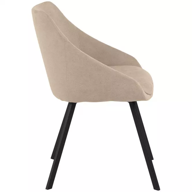 Krzesło do jadalni beige 2 szt,5