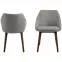 Krzesło do jadalni light grey 2 szt,4