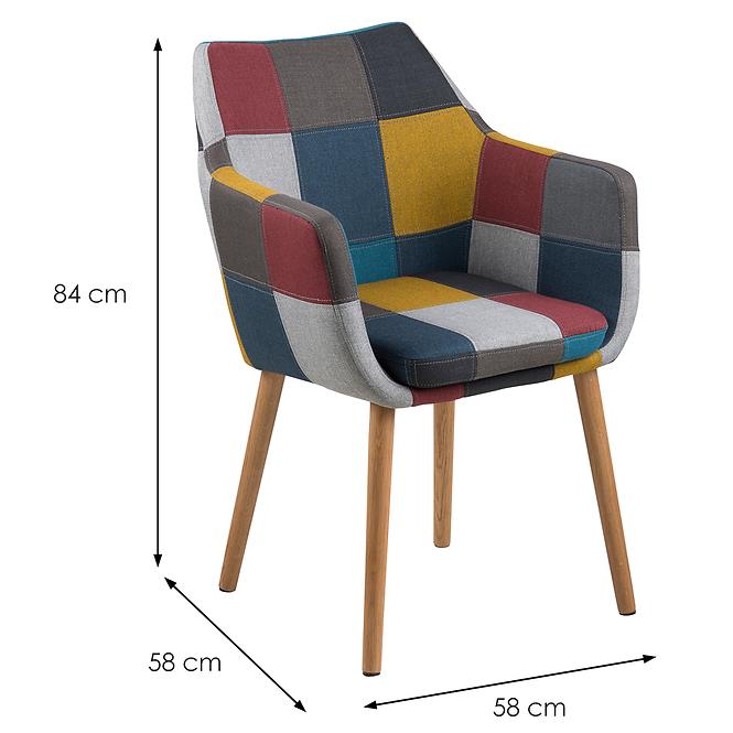 Krzesło do jadalni patchwork
