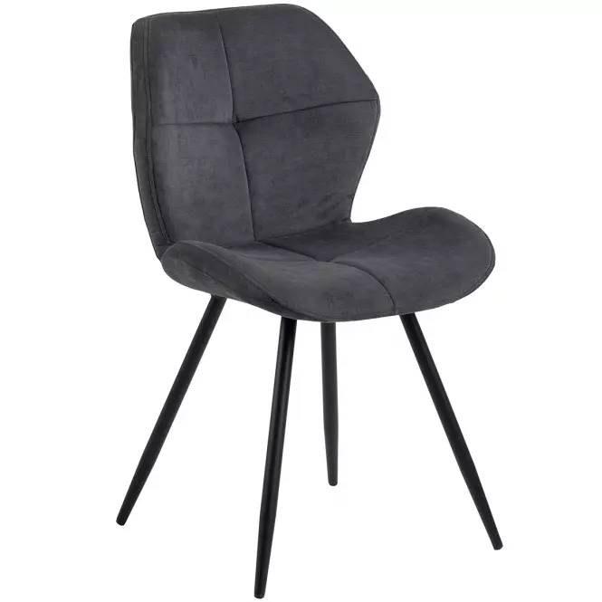 Krzesło do jadalni anthracite 2 szt
