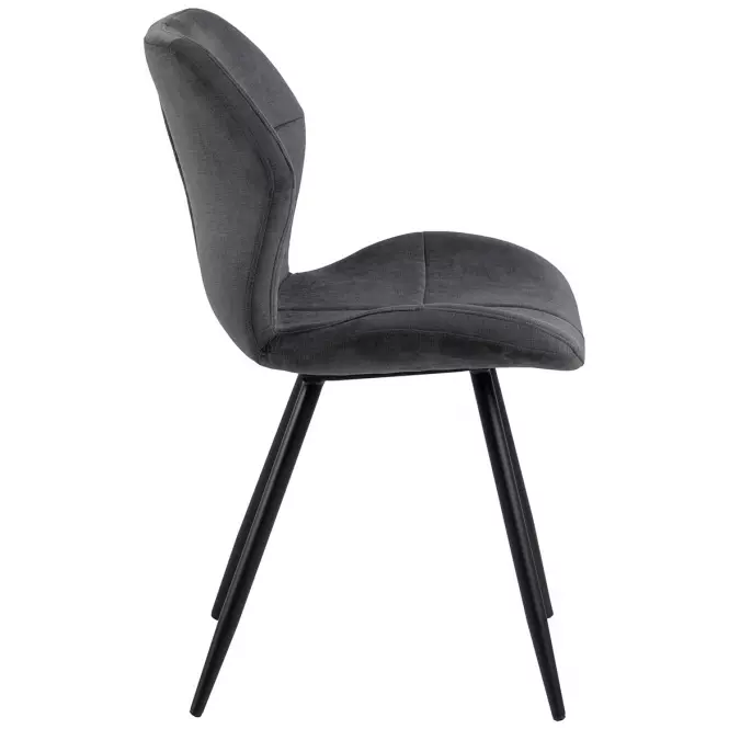 Krzesło do jadalni anthracite 2 szt,5
