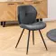 Krzesło do jadalni anthracite 2 szt,12