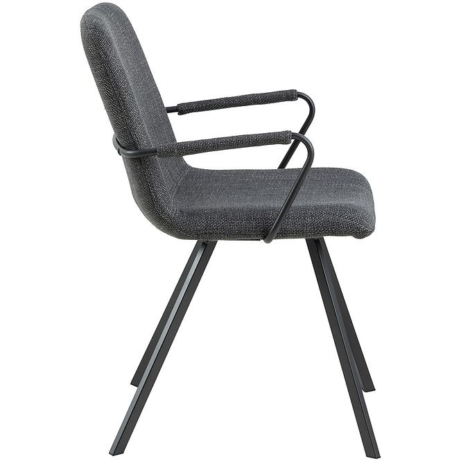 Krzesło do jadalni dark grey 2 szt