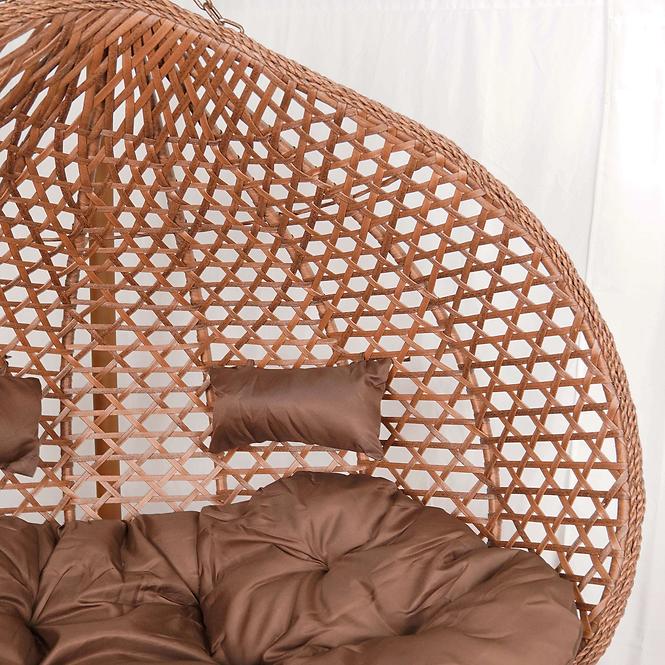 Fotel wiszący Aruba brązowy