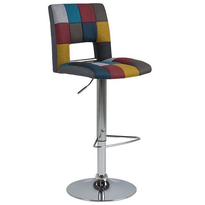 Krzesło barowe patchwork 2 szt