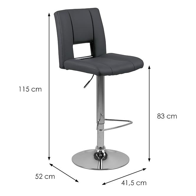 Krzesło barowe grey 2 szt