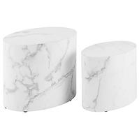 Stółi white marble
