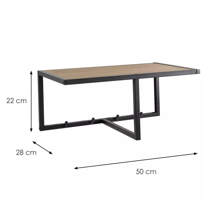 Wieszak matt black