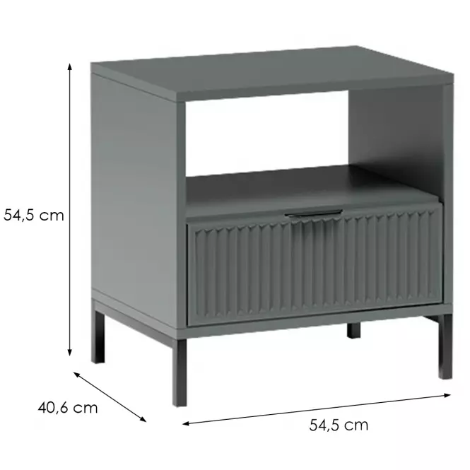Szafka nocna Link A Styles LS7 stone green