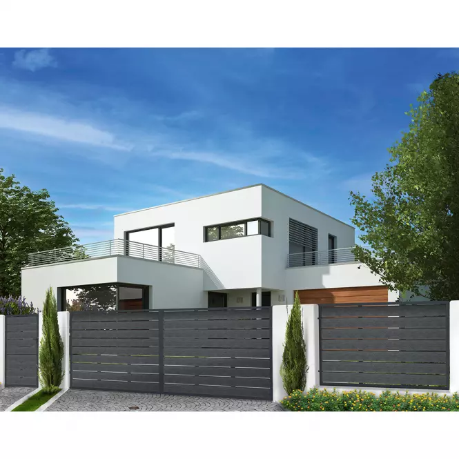 Brama Afrodyta 4x1,50 ZN RAL 7016 + kompozyt
