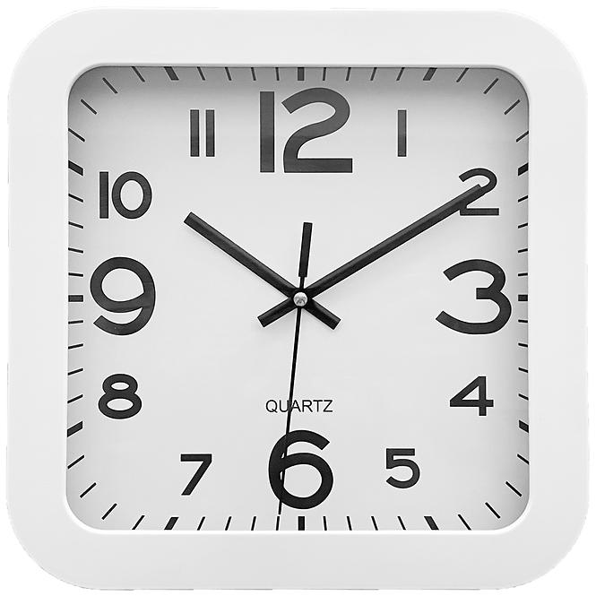  Zegar ścienny biały kwadrat 24,5x24,5x3,5cm