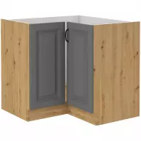 Szafka Kuchenna Stilo Dustgrey/Artisan 90x90 Nd 2f Bb