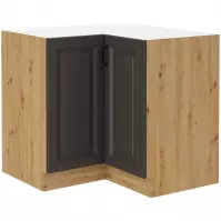 Szafka Kuchenna Stilo Grafit/Artisan 90x90 Nd 2f Bb