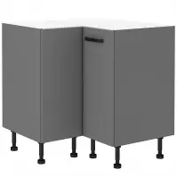 Szafka Kuchenna Nessa Antracyt 90x90 Nd 2f Bb