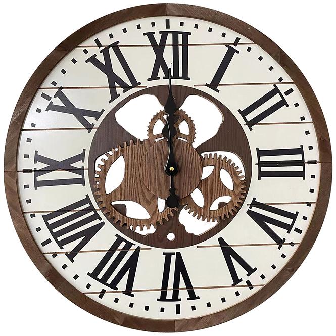 Zegar ścienny z motywem przemysłowym 60x60x3cm