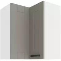 Szafka kuchenna LUNA CLAYGREY/BIAŁY 60X60 GN-72 2F (90°)