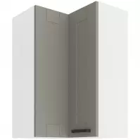 Szafka kuchenna LUNA CLAYGREY/BIAŁY 60X60 GN-90 2F (90°)