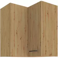 Szafka kuchenna MODENA CZARNY/DĄB ARTISAN 60X60 GN-72 2F (90°)