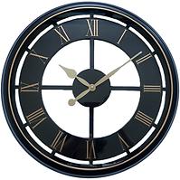 Zegar ścienny rzymski czarny śr. 50cm