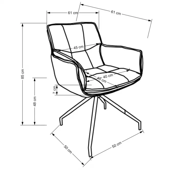 Krzesło K523 popiel