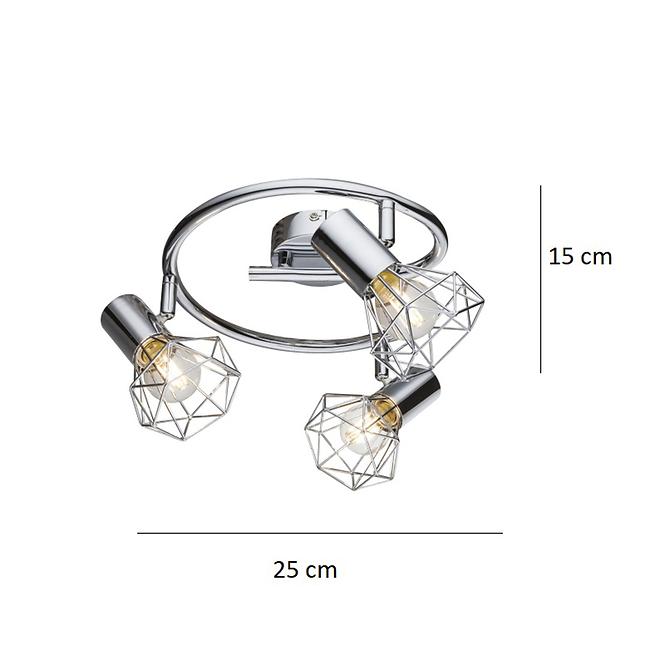 Lampa Drut 54802-3 Chrom LS3