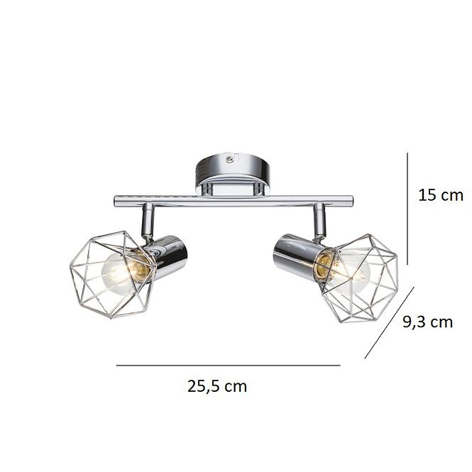 Lampa 54802-2 LS2 Drut chrom