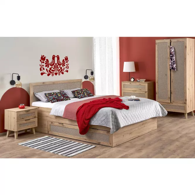 Szafka nocna Borneo SN-1 dąb artisan/naturalny