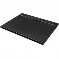 Brodzik prostokątny Axim Ultraslim Stone Effect New 100x80 czarny